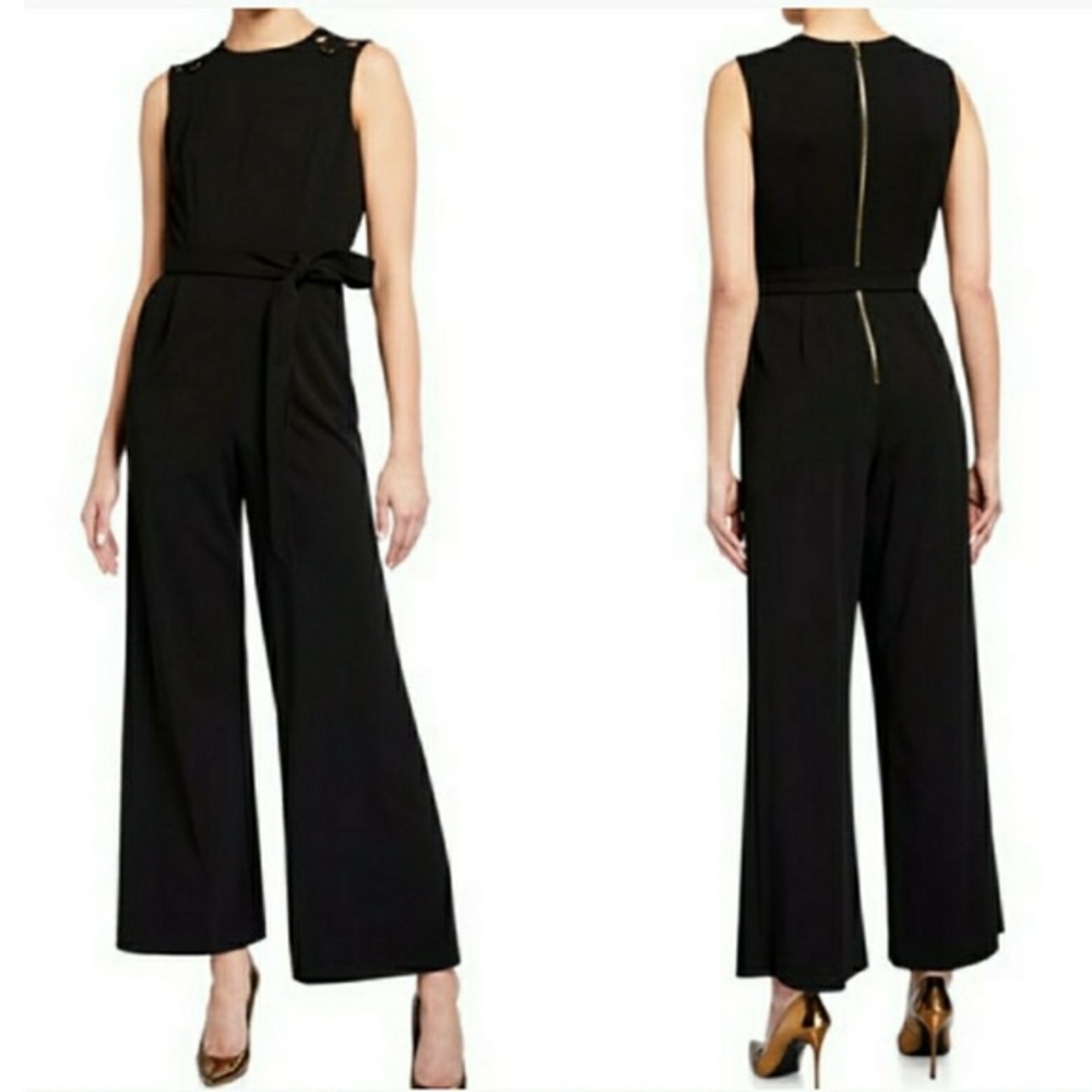 Calvin Klein Black Jumpsuit with Gold Detail